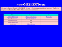 Tablet Screenshot of meshkot.com